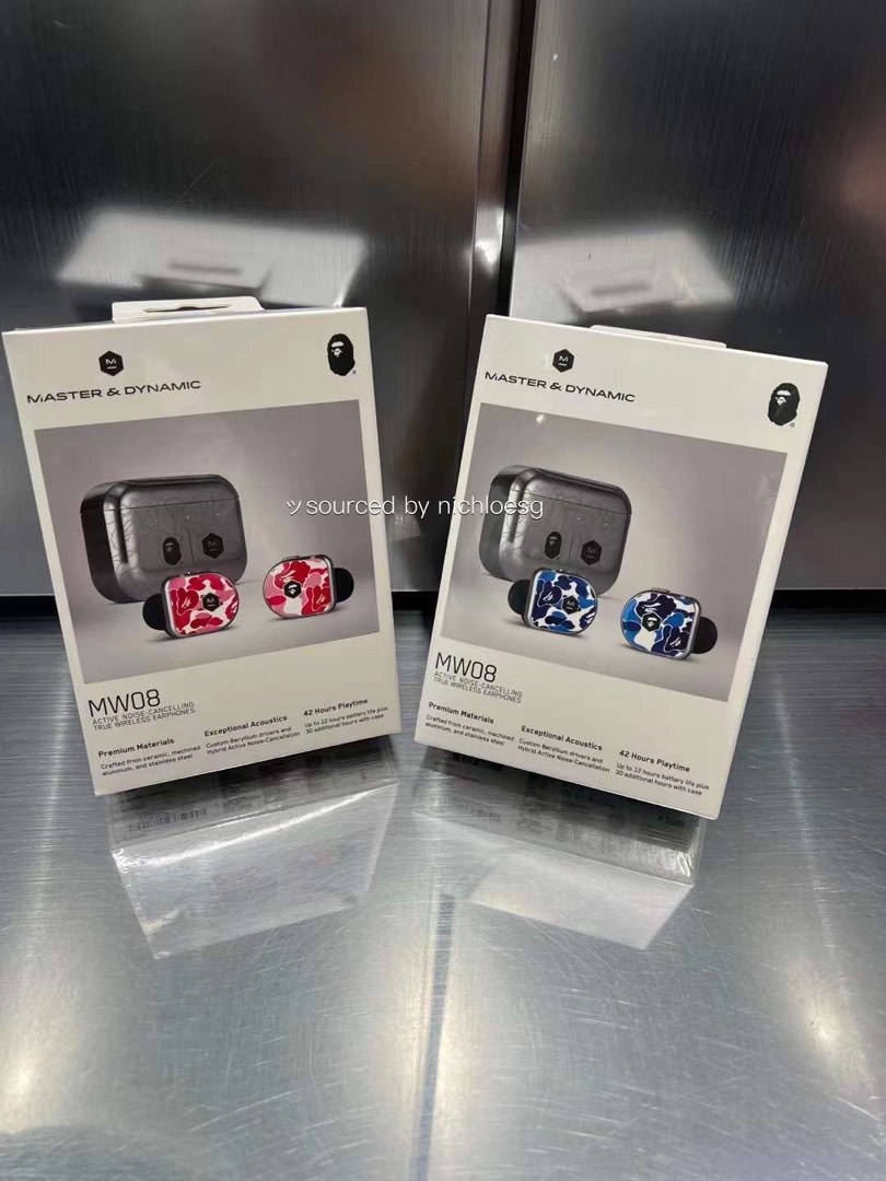 BAPE x Master & Dynamic MW08 True Wireless Earphones Blue - US