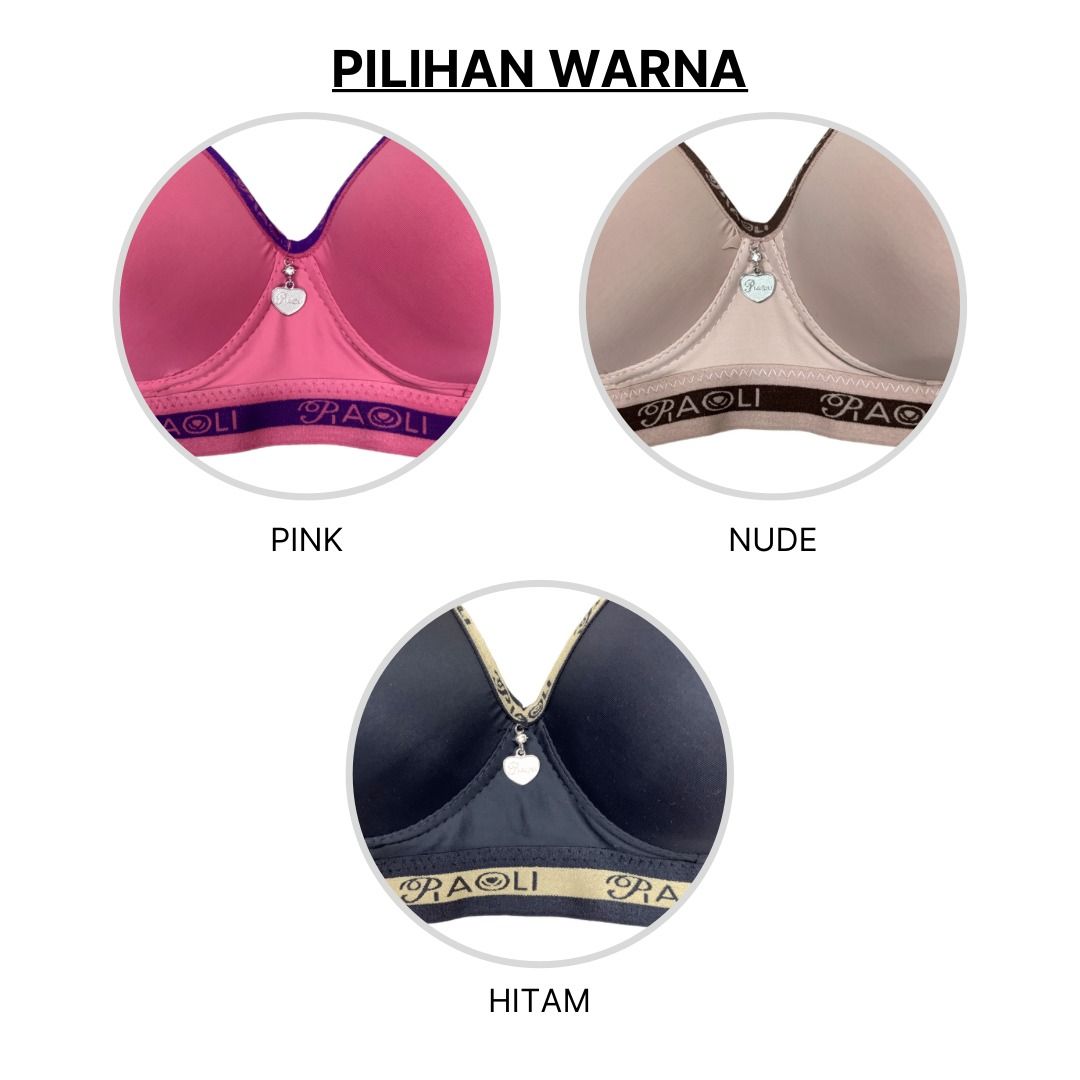 BH BRA Piaoli Cup Besar, BH Wanita Kait 3, Lembut, jumbo, big size, Renda