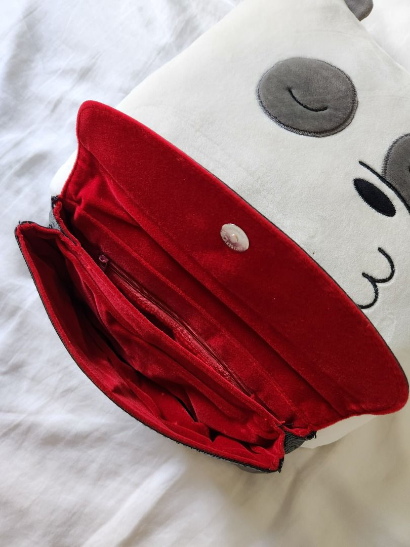Black Clutch Bag Red Velvet Inside Women s Fashion Bags
