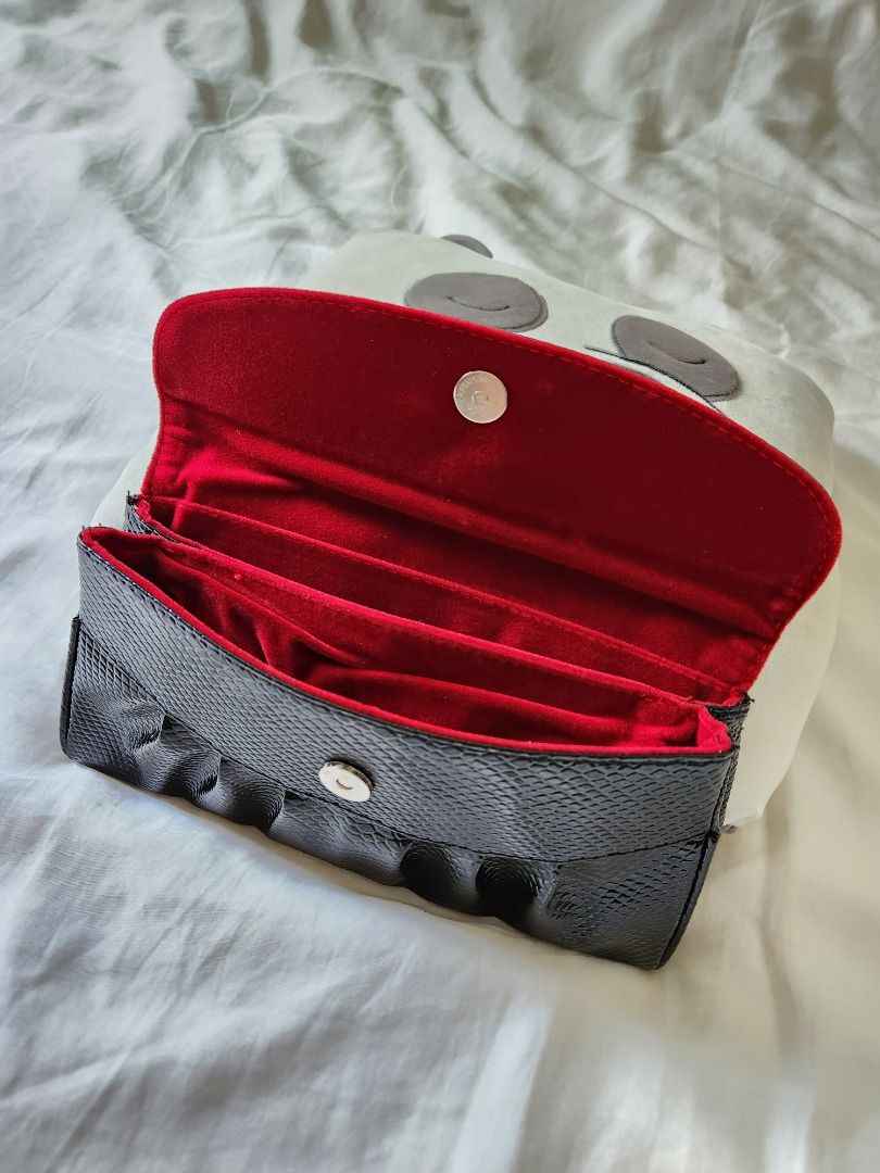 Black Clutch Bag Red Velvet Inside Women s Fashion Bags