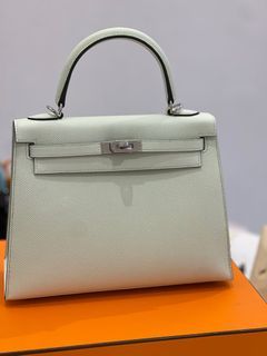  The lowest BNIB HERMÉS KELLY 25 SELLIER EPSOM  VERT FIZZ NEW COLOUR