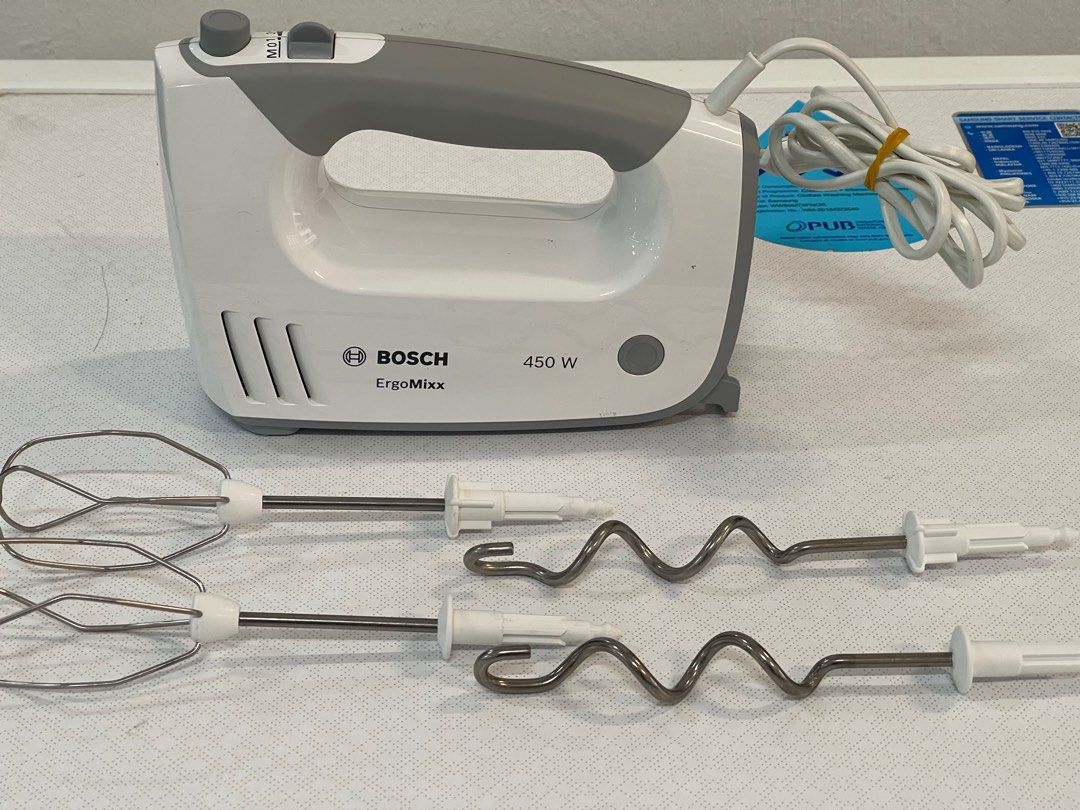 BOSCH MFQ36400 ERGOMIX HAND MIXER GREY (450W) Condition 8/10 20, TV