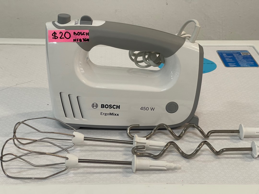 BOSCH MFQ36400 ERGOMIX HAND MIXER GREY (450W) Condition 8/10 20, TV