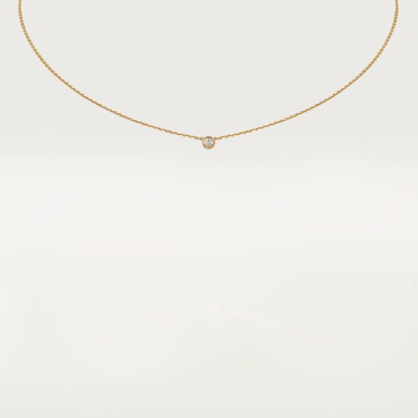 CARTIER D AMOUR NECKLACE XS Yellow Gold Diamond Women s Fashion