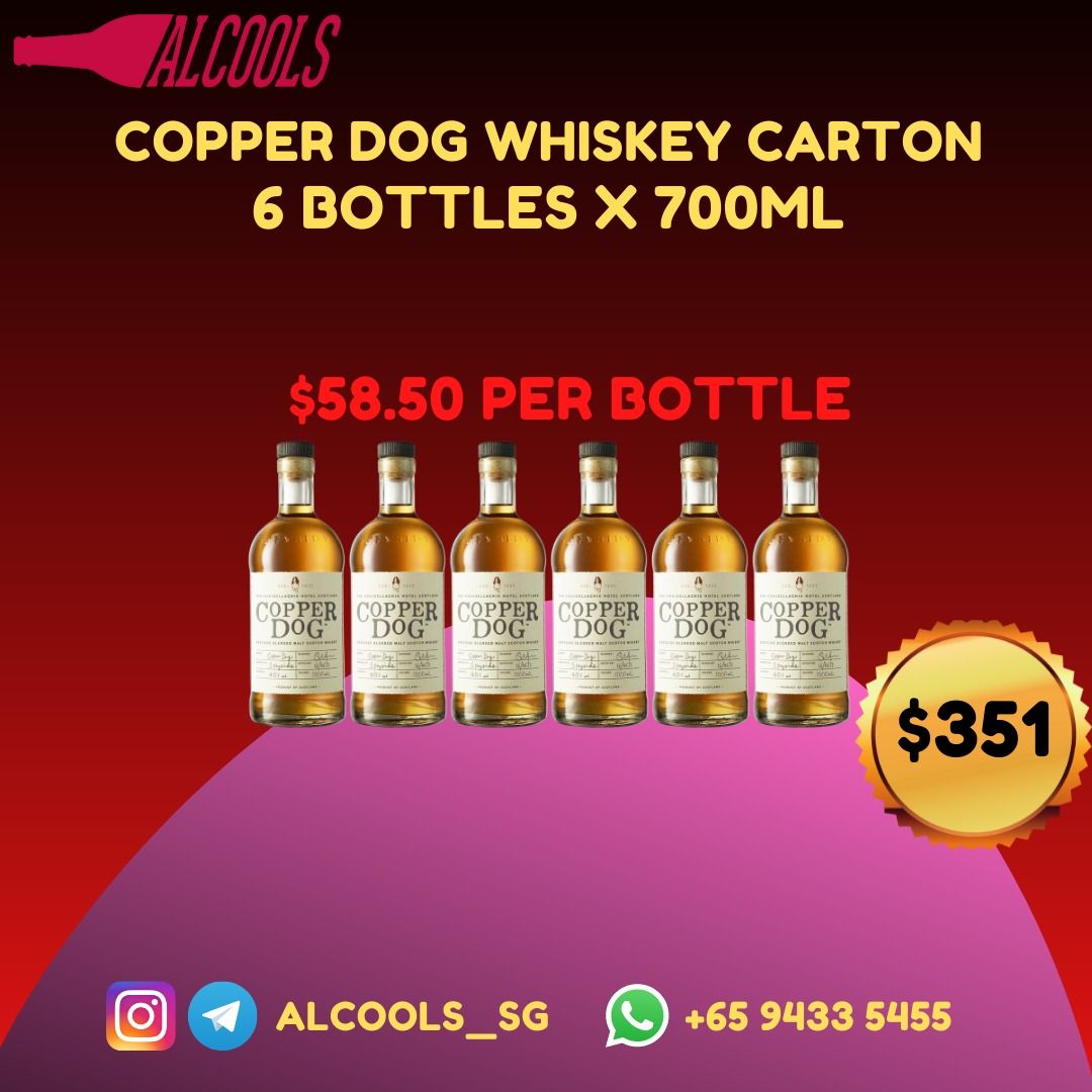 [Carton] Copper Dog x 6 bottles / 700ml / Same Day Alcohol Delivery