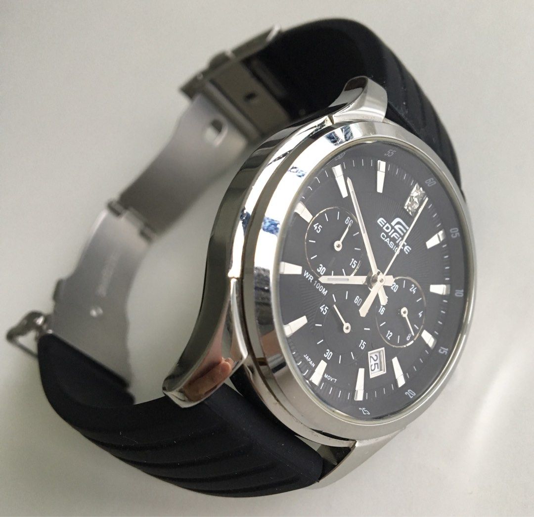 Casio Edifice EFR 517 Black Chronograph Quartz 48mm Men Watch