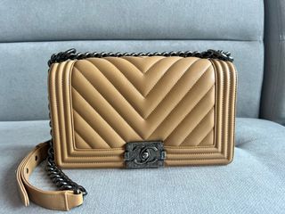 100+ affordable chanel chevron boy 26 For Sale, Bags & Wallets