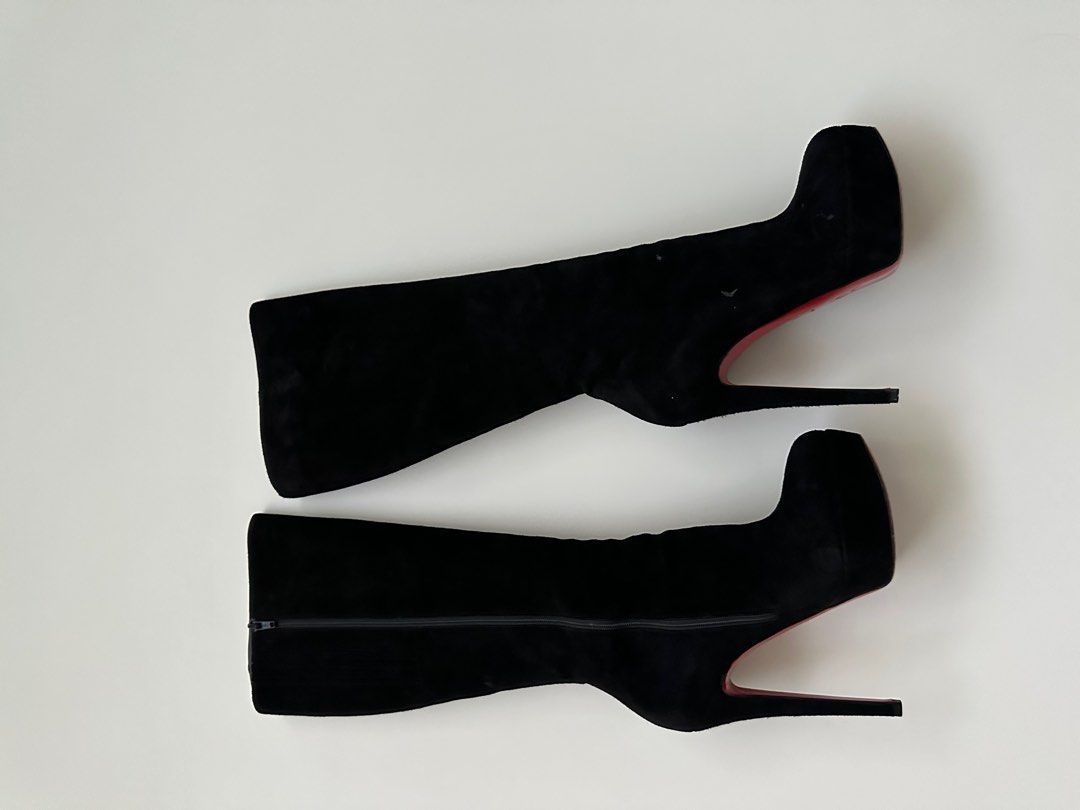 Christian Louboutin Black Suede Boots EU36.5
