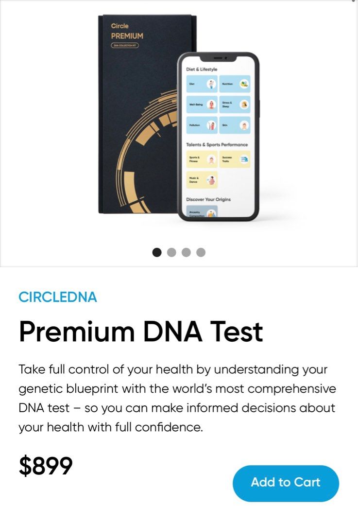 Circle DNA Premium Test Kit, Health & Nutrition, Medical Supplies