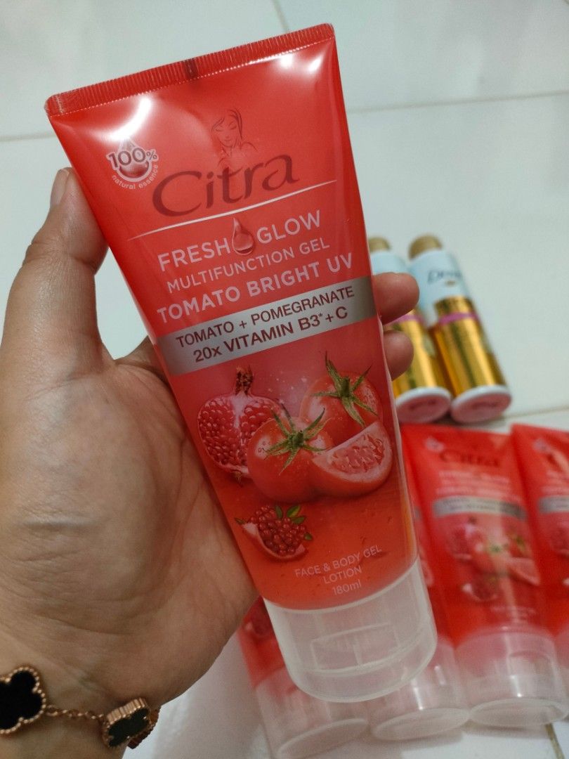 Citra Fresh Glow Face & Body Gel Lotion, Kesehatan & Kecantikan, Kulit