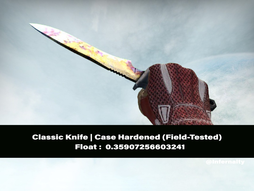 Classic Knife Case Hardened FT CSGO SKINS KNIVES, Video Gaming, Gaming