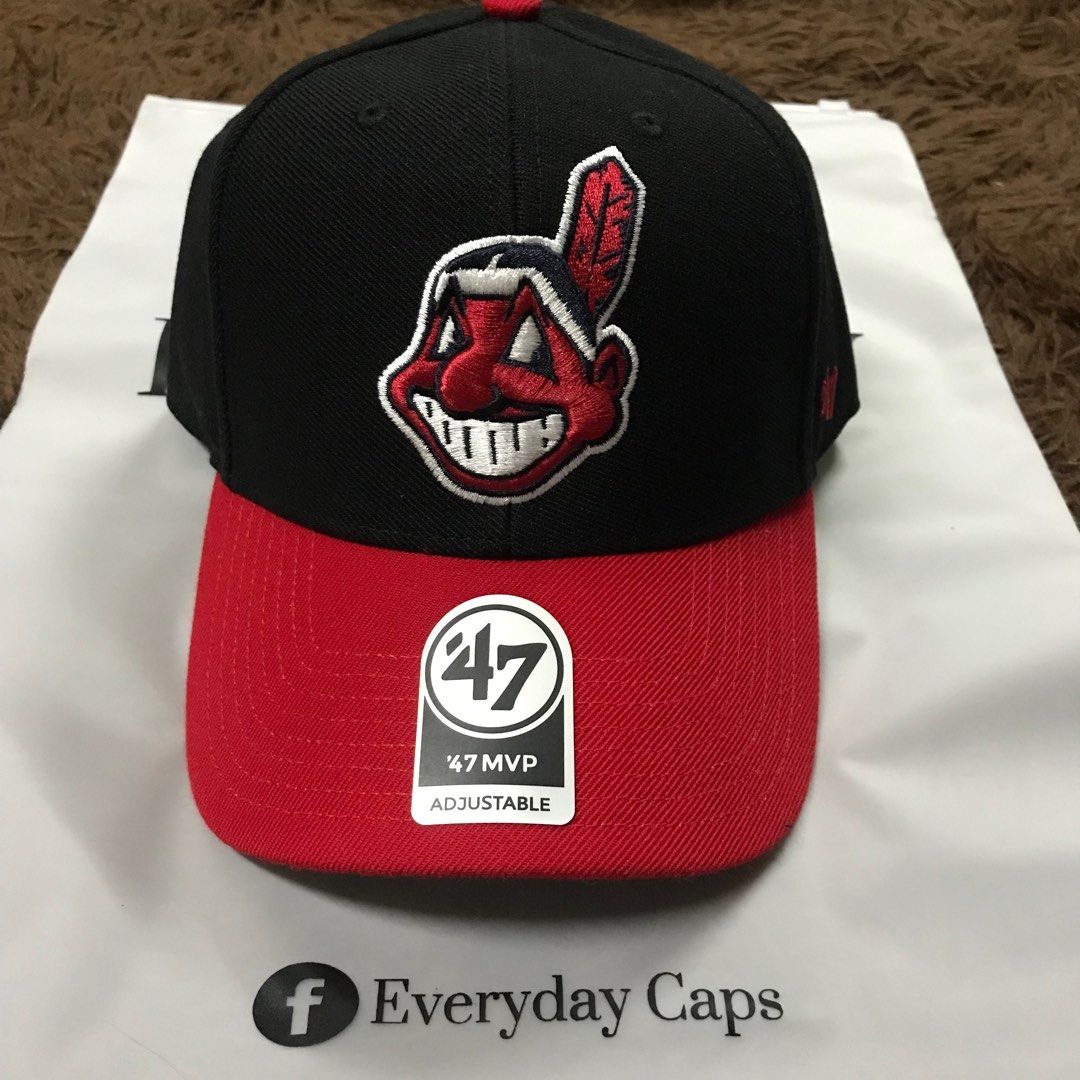 CHIEF WAHOO CLEVELAND INDIANS BASEBALL CAP - OSFM- 47 Twins Brand RARE