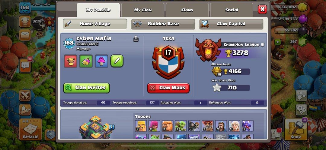 2 Coc Acc Auf Einem Gerät Ios Coc acc best acc ever, Video Gaming, Video Games, Others on Carousell