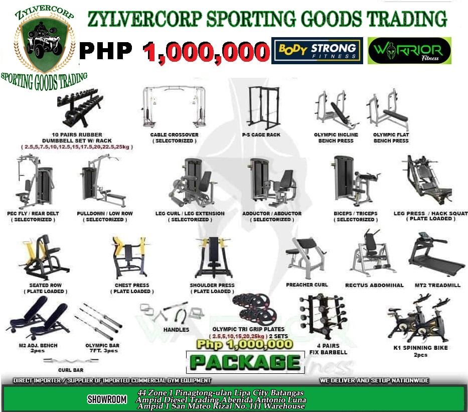 Gym equipment package sale