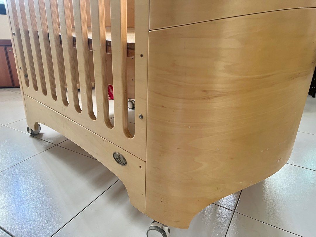 Convertible baby cot NZ pinewood, Babies & Kids, Baby Nursery & Kids