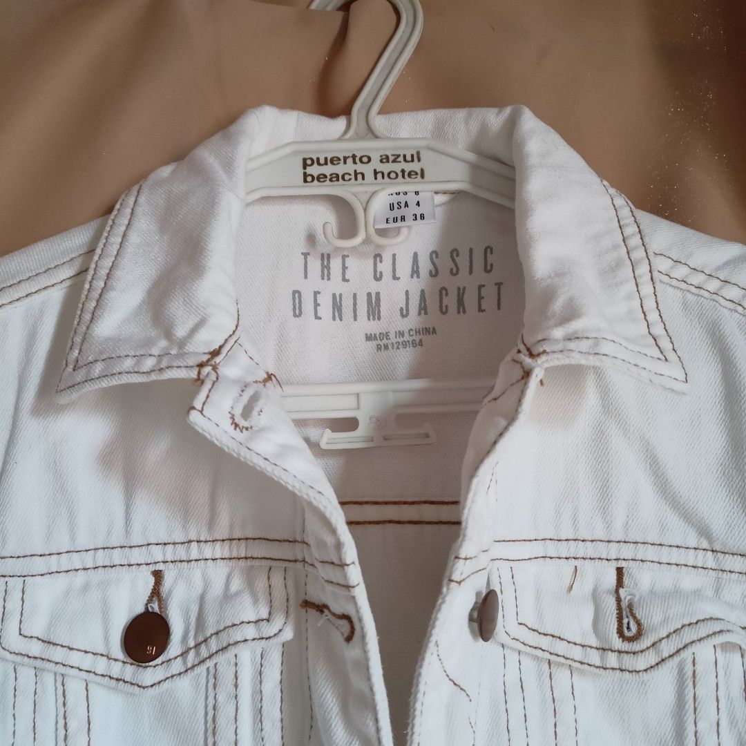 Cotton On White Denim Jacket