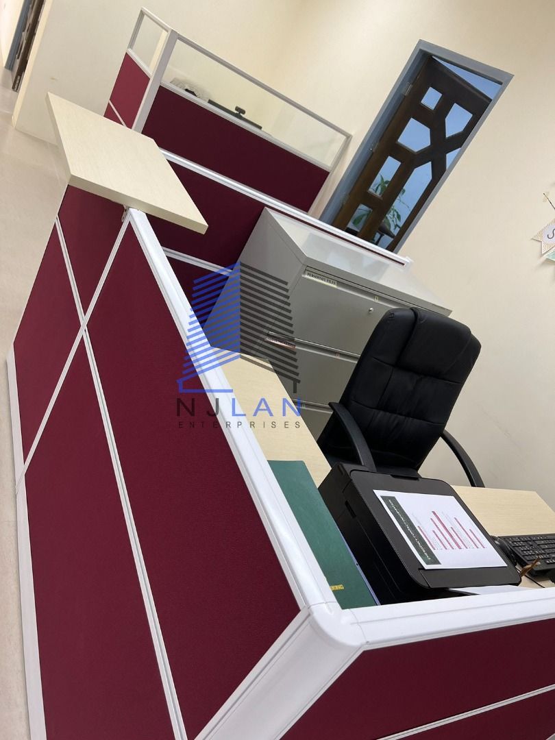 RECEPTION COUNTER OFFICE PARTITION FURNITURES, Furniture & Home Living ...