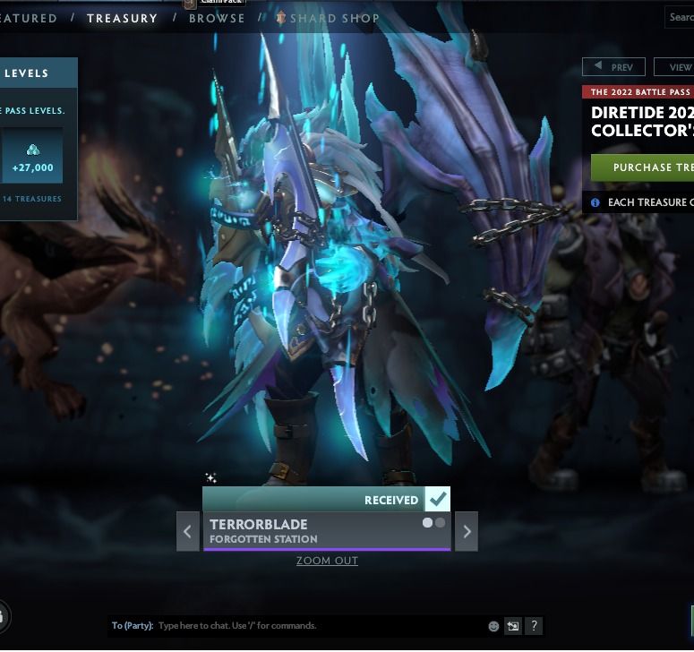 Dota 2 Diretide 2022 Collector's Cache Set for Terrorblade- Forgotten