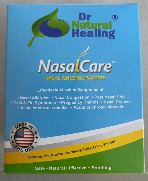Dr Natural Healing Nasalcare Nasal Rinse Mix Packets, Health ...