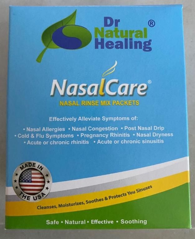 Dr Natural Healing Nasalcare Nasal Rinse Mix Packets, Health ...