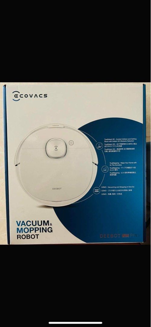 Ecovacs Deebot N8 Pro Vacuum Mopping Robot, TV & Home Appliances