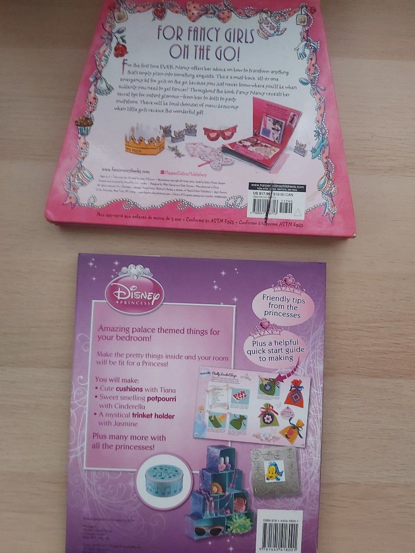 English Book For Children Fancy Nancy And Disney Princess D.I.Y Things ...