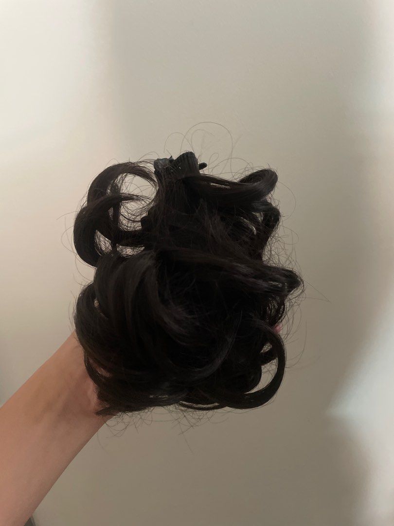 Fake Hair/Wig on Hair-clip, Ponytail, Women's Fashion, Watches &  Accessories, Hair Accessories on Carousell