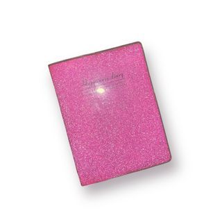 FREE NOTEBOOK Glitter Pink (Small) DIARY JOURNAL LINED SKETCH NOTEPAD