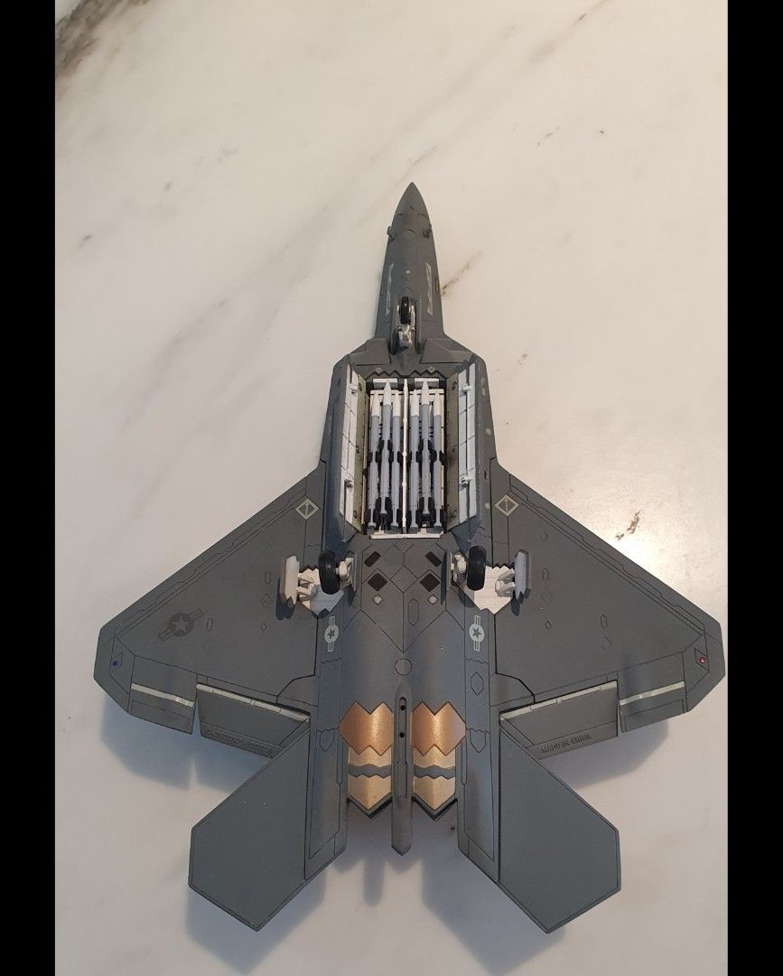 Maquette Avion Gaincorp F-22 Raptor AF001, échelle 1/72, Diecast Occasion