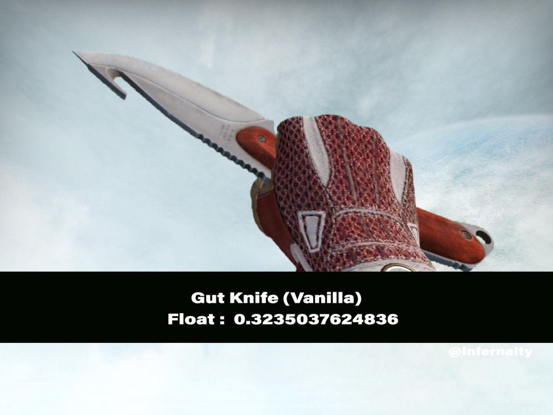 Gut Knife VANILLA CSGO SKINS KNIVES, Video Gaming, Gaming Accessories