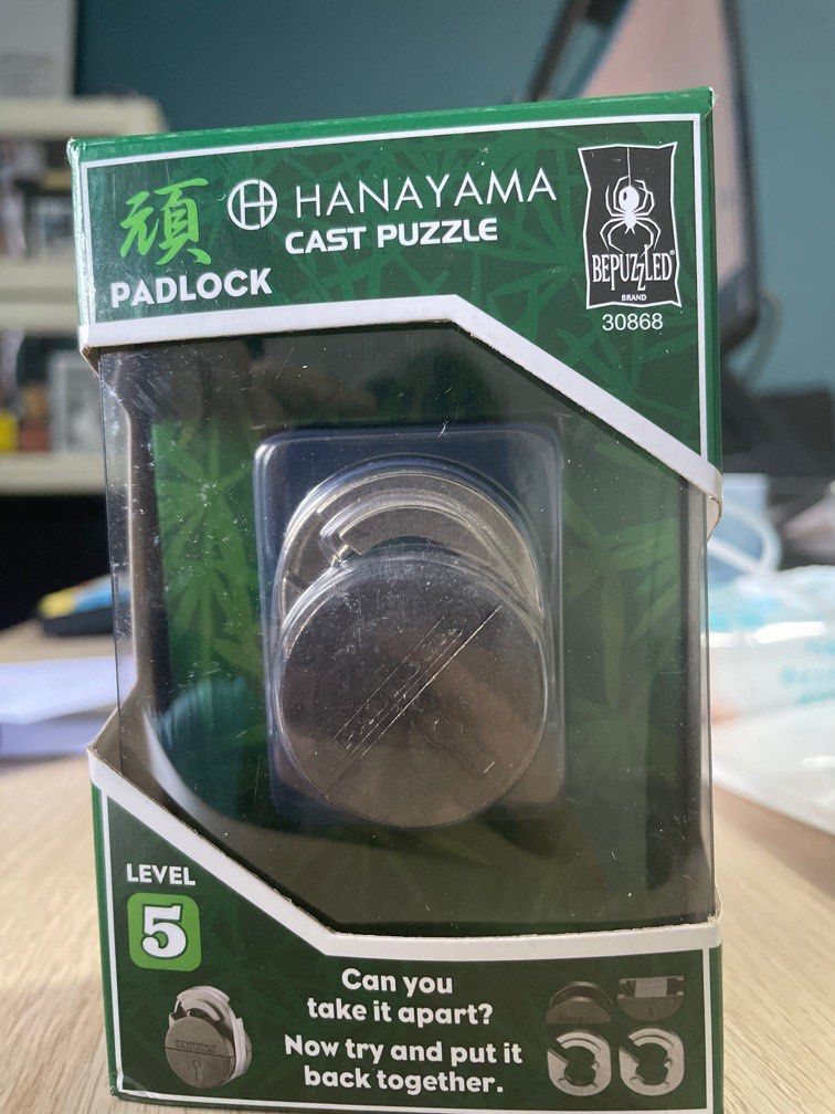 Hanayama Cast Puzzle Padlock, Hobbies & Toys, Toys & Games on Carousell