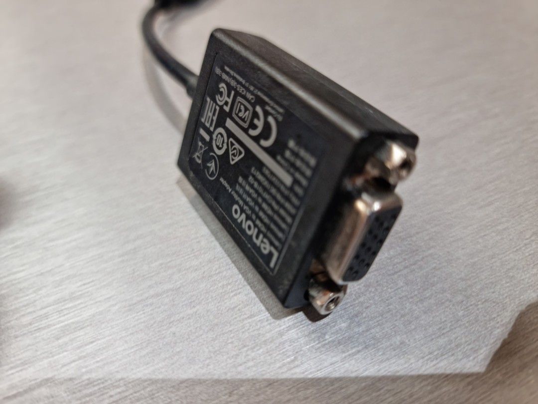 HDMI to VGA Adapter (Lenovo), Computers & Tech, Parts & Accessories