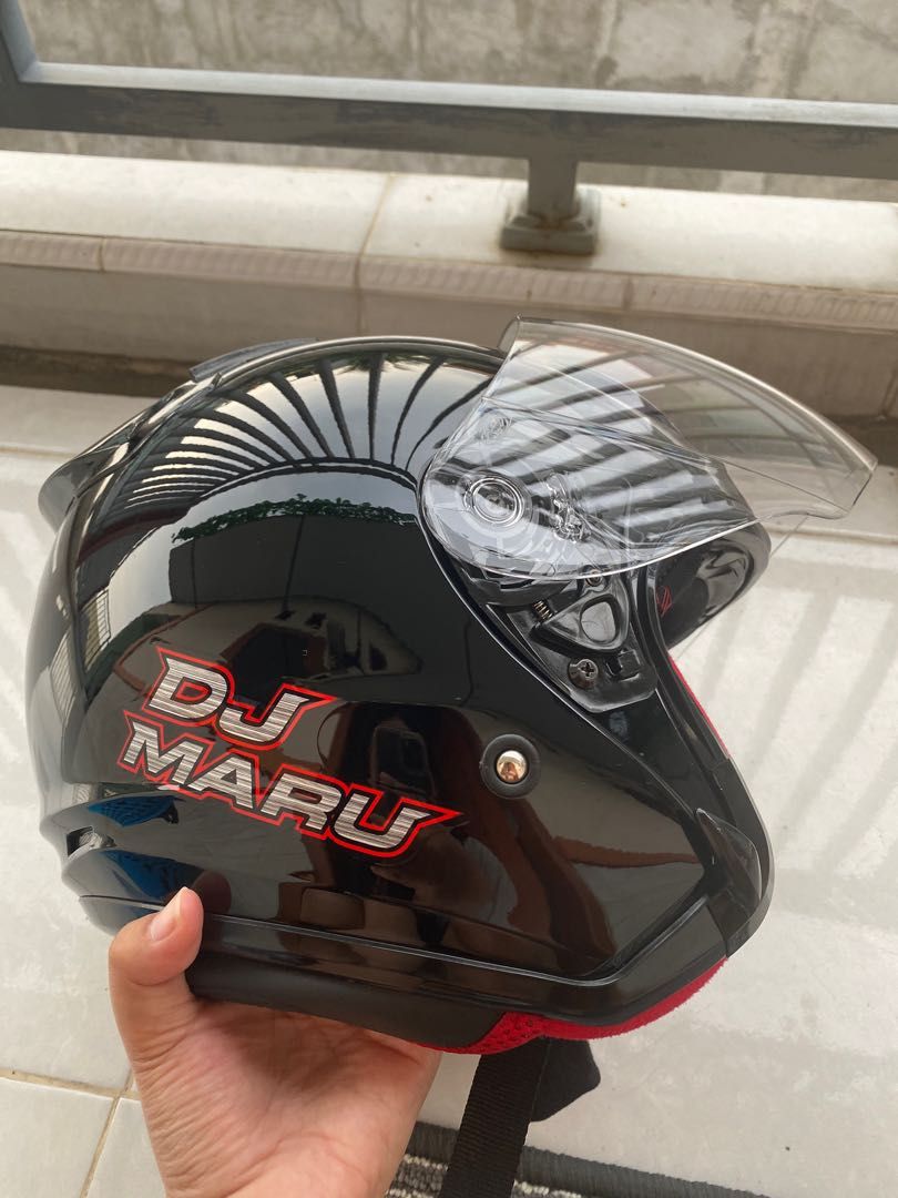 Helm KYT DJ Maru + Maxto M2, Motor di Carousell