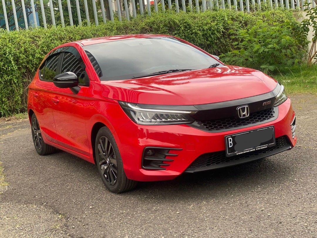 HONDA CITY HB RS MANUAL 2021 MERAH, Mobil & Motor, Mobil untuk Dijual