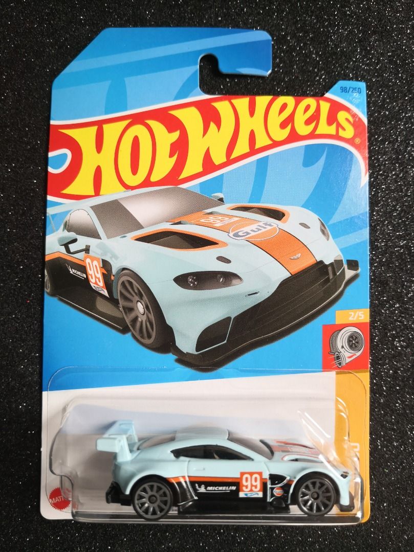 Hot Wheels Aston Martin Vantage GTE Gulf, Hobbies & Toys, Toys