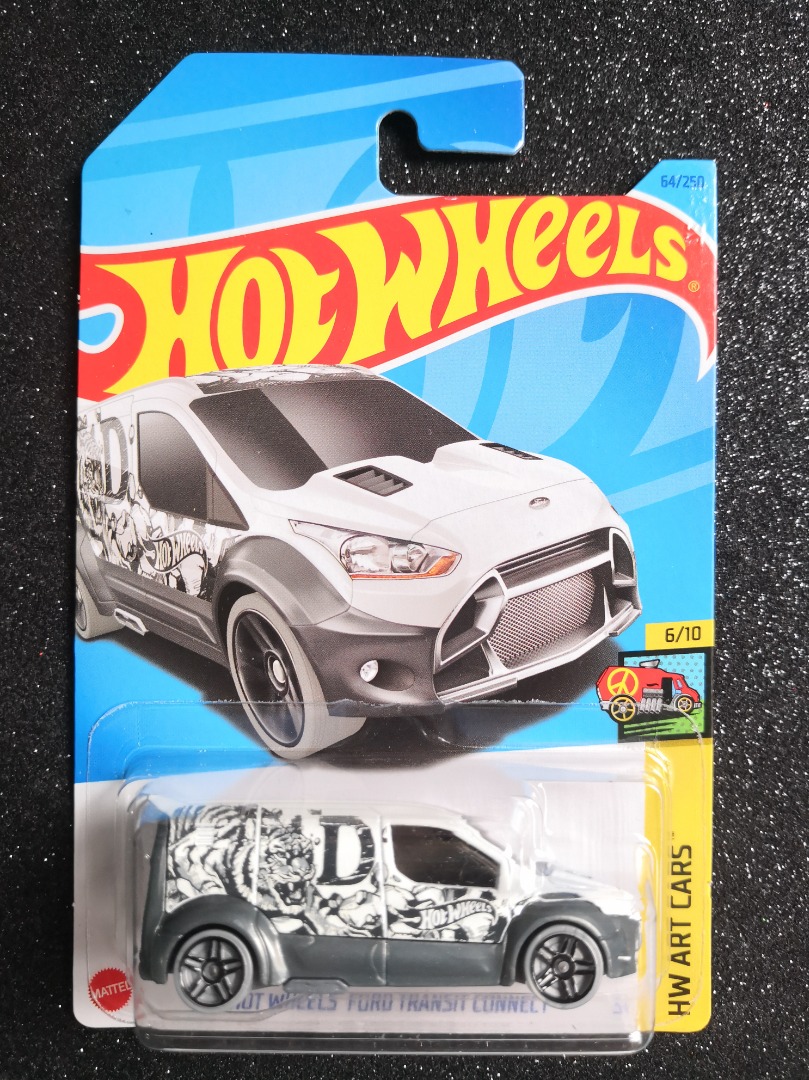 Hot Wheels Ford Transit Connect Art Cars D White Hobbies Toys