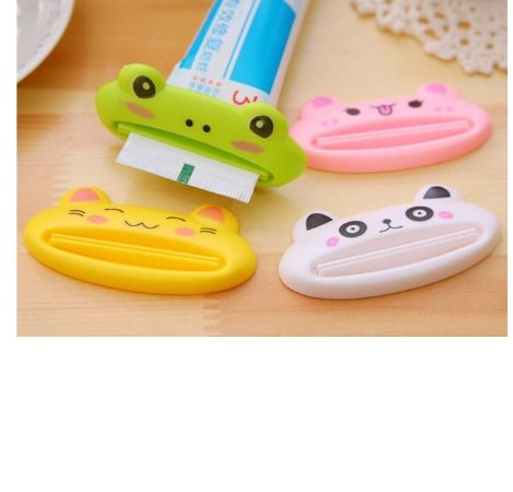 Household tube extruder simple cartoon animal toothpaste extruder  toothbrush holder kitchen bathroom accessories, Beauty & Personal Care,  Oral Care on Carousell
