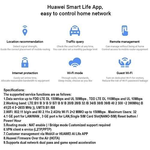Huawei 4G Sim Card Router(TPG, M1, Singtel, CMLink...) Whole sale and ...