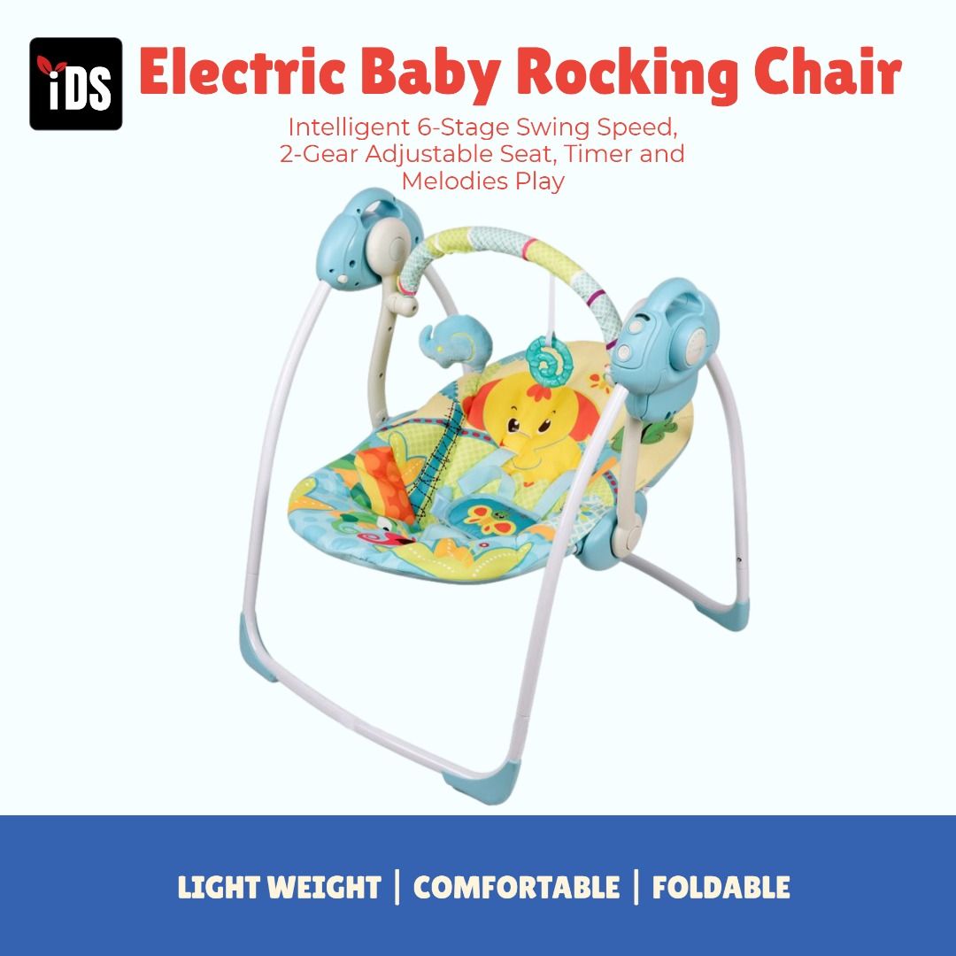 [iDS] Electric Baby Rocking Chair, 0-9 Months for Infants Rocker Bed ...