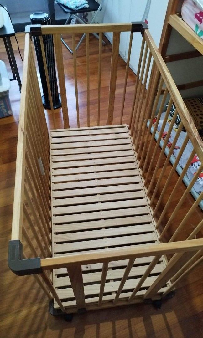 Baby Cot adjustable height, Babies & Kids, Baby Nursery & Kids