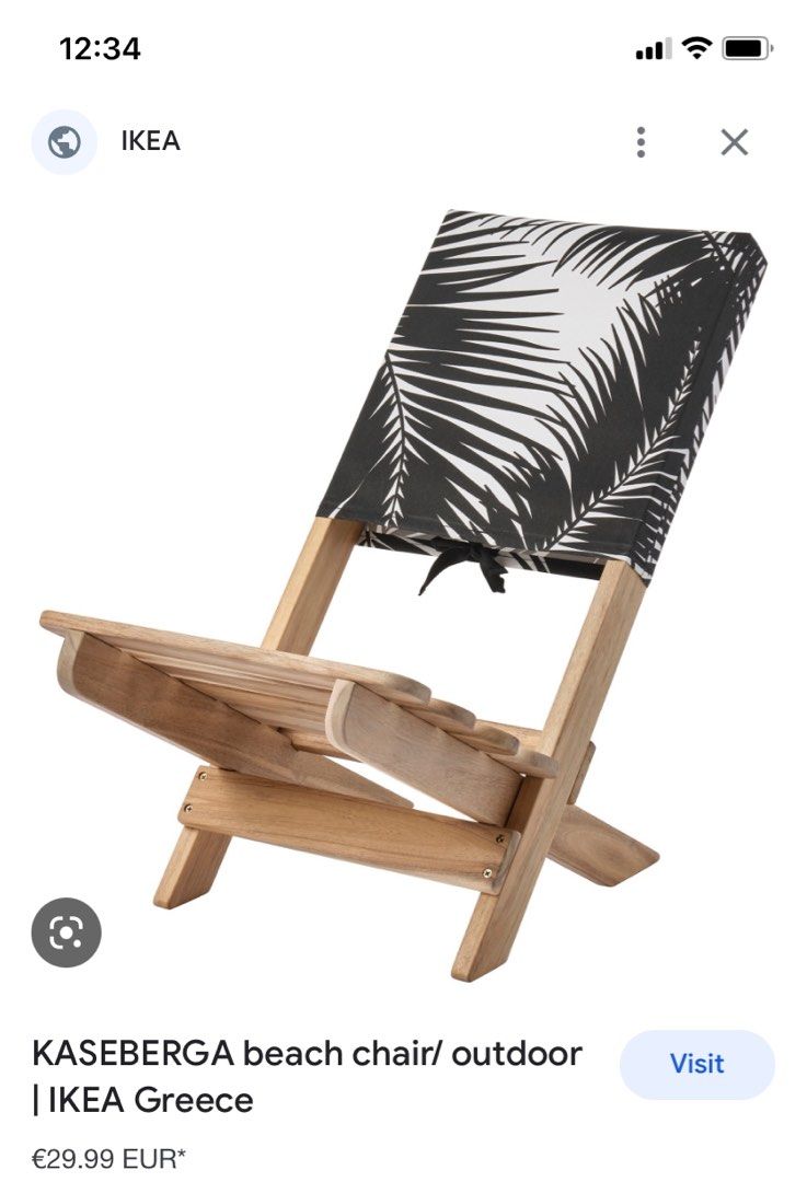 IKEA beach chair x 2 Furniture Home Living Furniture Chairs