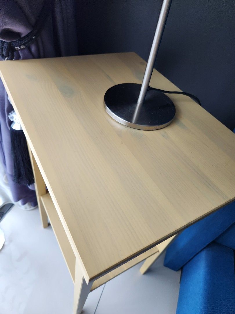 Ikea Hemnes bedside table, yellow, Furniture & Home Living, Furniture