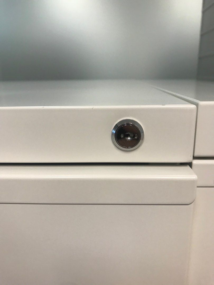 Ikea white w lock, Furniture & Home Living, Furniture, Shelves