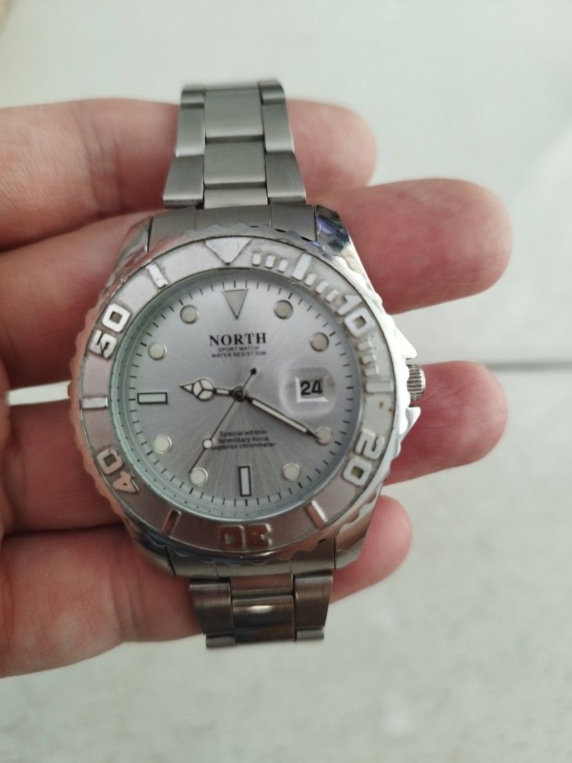 Jam North military submarine original, Fesyen Pria, Jam Tangan di Carousell