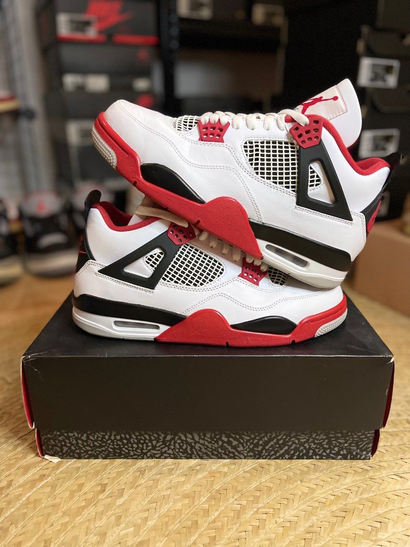Jordan 4 Fire Red 2020 Men s Fashion Footwear Sneakers on