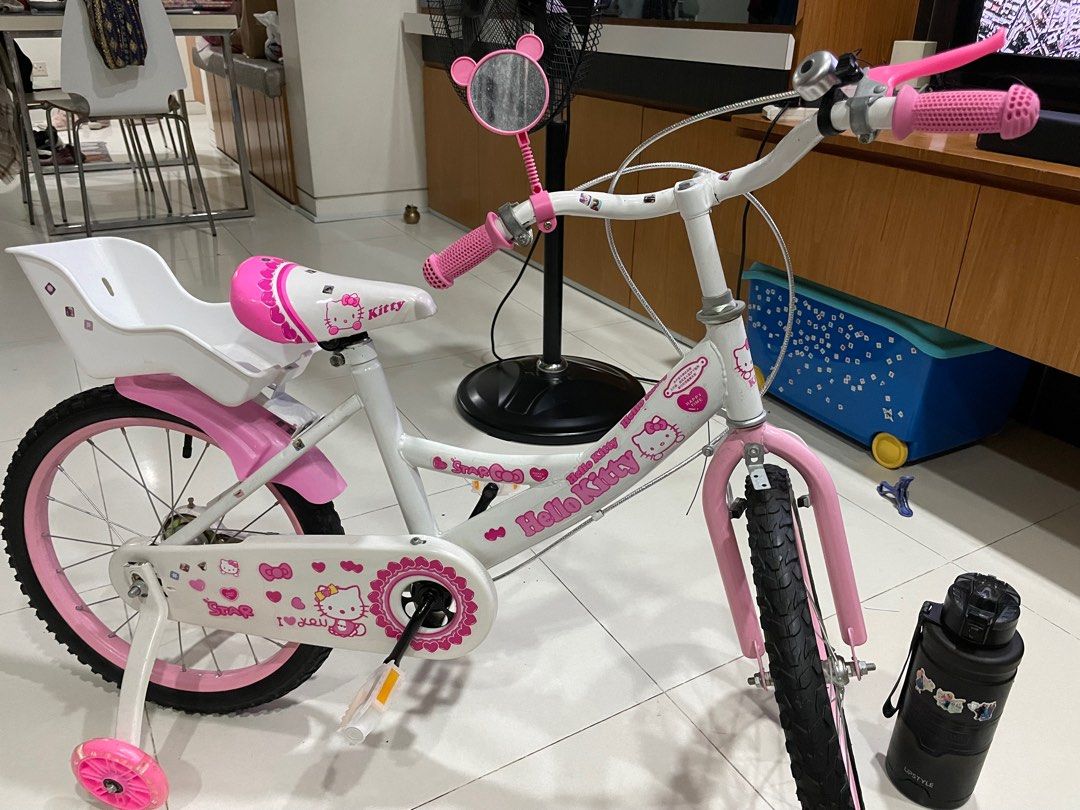Kids bike bicycle Hello Kitty pink color 18inch cycle for sale