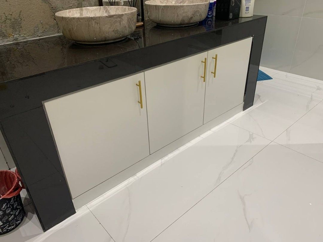 Kitchen & Bathroom cabinet White, Furniture & Home Living ...