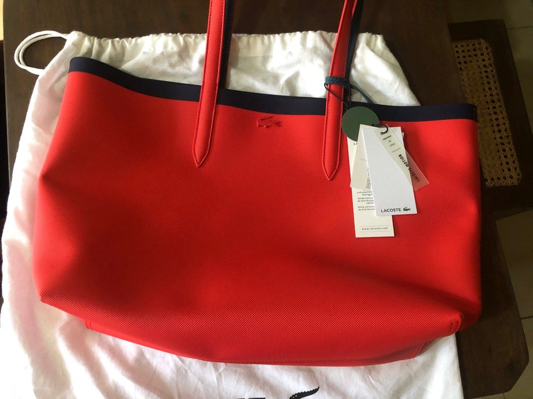 Lacoste Reversible tote bag, Luxury, Bags & Wallets on Carousell