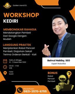LANGSUNG PRAKTEK!! 0821-3570-6755, Workshop Digital Marketing Mendatangkan Pembeli Dari Google Di Pangandaran - Golden Hand EO