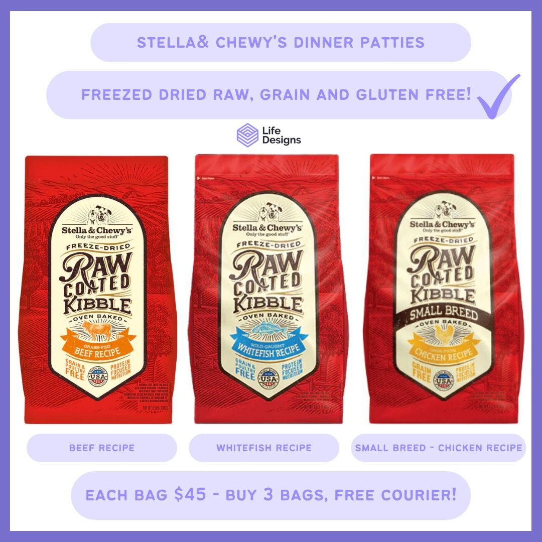 LD Stella Chewy s Raw Coated Kibble Dog Food. 3.5 LBS 1.6 kg